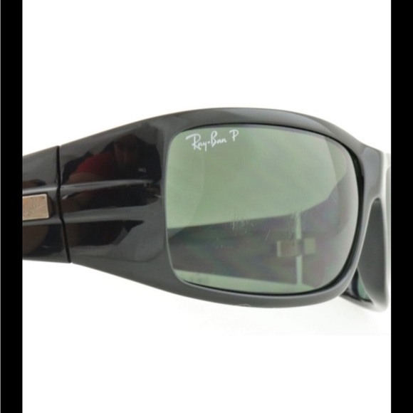 RAY-BAN RB4057 601/58 Glossy Black Polarized Sunglasses Italy RARE SOLD … - Picture 6 of 6